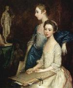 Thomas Gainsborough The Artist Daughters, Molly and Peggy oil